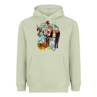 Matcha Happy Easter Day Rodeo Heavyweight Hoodie - NancyCooperArtShop