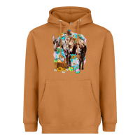 Meerkat Happy Easter Day Rodeo Heavyweight Hoodie - NancyCooperArtShop
