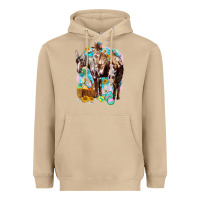 Mushroom Happy Easter Day Rodeo Heavyweight Hoodie - NancyCooperArtShop