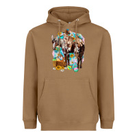 Toasted Coconut Happy Easter Day Rodeo Heavyweight Hoodie - NancyCooperArtShop