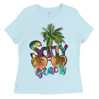 Baby Blue salty beach Ladies Tee - SublimationCraftShop