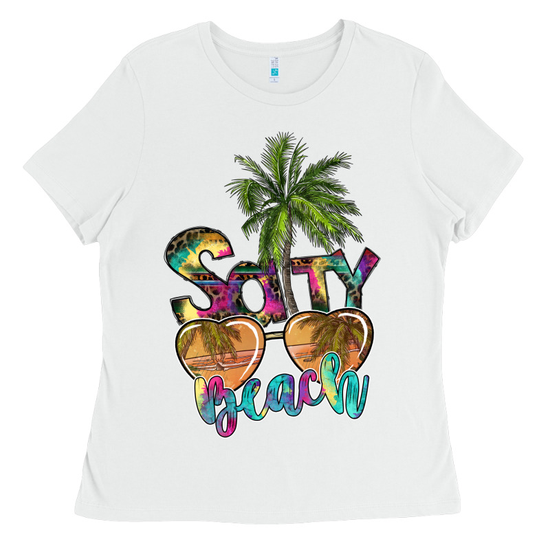Salty Beach Ladies Tee by SublimationCraftShop | Teevron