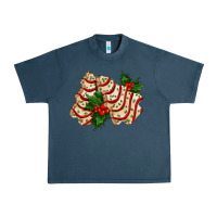 Midnight Navy white christmas tree cake ado Urban Heavy Tee - AdoDesignShop