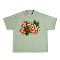 Oil Green white christmas tree cake ado Urban Heavy Tee - AdoDesignShop