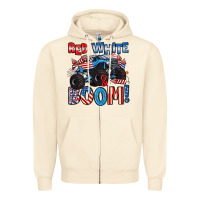 Sandshell red white and boom 4th of july Zipper Hoodie - Artiststas