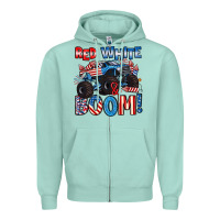 Seafoam red white and boom 4th of july Zipper Hoodie - Artiststas