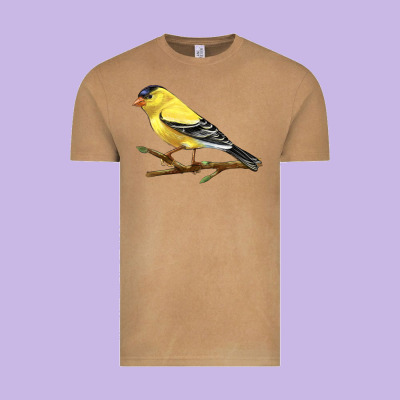 American Goldfinch Vintage Tee Designed By Lillyallendesigns