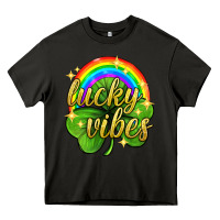 Asphalt Lucky vibes st. patricks day Heavy Core Tee - Neo Western