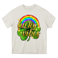 Lucky Vibes St. Patricks Day Heavy Core Tee | Teevron