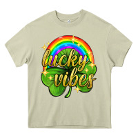 Mossy Lucky vibes st. patricks day Heavy Core Tee - Neo Western