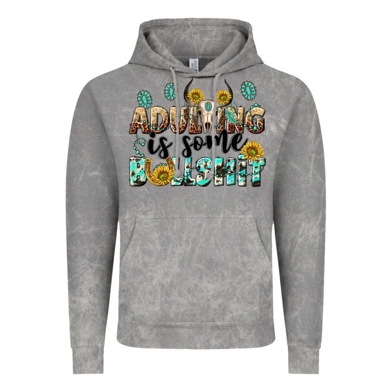 Adulting Is Some Bullshit Vintage Hoodie by NancyCooperArtShop | Teevron