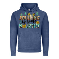 Vintage Denim adulting is some bullshit Vintage Hoodie - NancyCooperArtShop