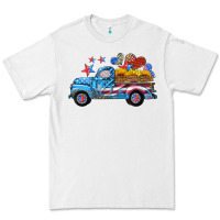 White american truck and flag with stars Premium Tee - HRA Design Shop