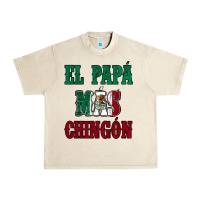 Sandshell El Papa Mas Chingon Mexican Flag Urban Heavy Tee - Jasminsmagicworld