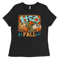 Black it's fall y'all Ladies Tee - HRA Design Shop