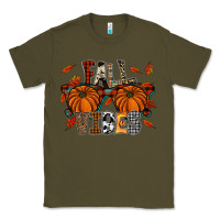 Army Green autumn style with pumpkins Classic Tee - CowhideDigitalArt