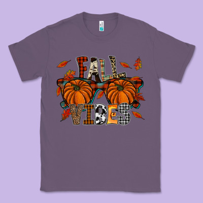 Autumn Style With Pumpkins Classic Tee Designed By Cowhidedigitalart