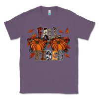 Lavender autumn style with pumpkins Classic Tee - CowhideDigitalArt