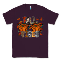 Plum autumn style with pumpkins Classic Tee - CowhideDigitalArt