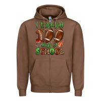 Chestnut i tackled 100 days of school Zipper Hoodie - Artiststas