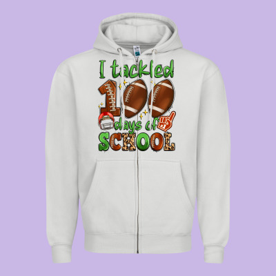 I Tackled 100 Days Of School Zipper Hoodie Designed By Artiststas