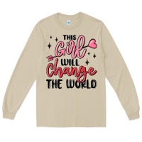 Mushroom this girl will change the world Long Sleeve Tee - MaliasSmallBusiness