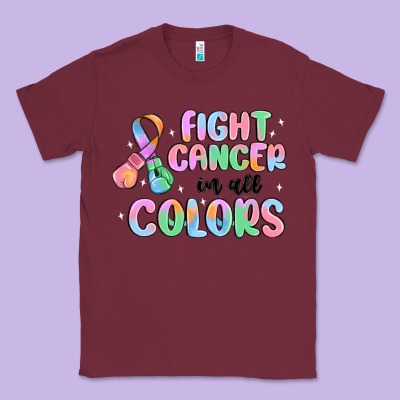 Fight Cancer In All Colors Classic Tee Designed By Maliassmallbusiness