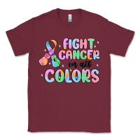 Burgundy fight cancer in all colors Classic Tee - MaliasSmallBusiness