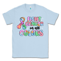 Dusty Blue fight cancer in all colors Classic Tee - MaliasSmallBusiness