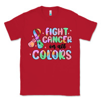 Red fight cancer in all colors Classic Tee - MaliasSmallBusiness