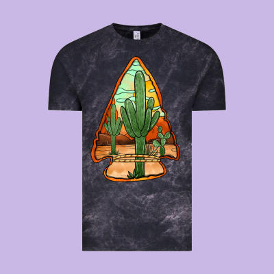 Desert Cactus Arrowhead Vintage Tee Designed By Jasminsmagicworld