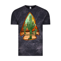 Cloud Black desert cactus arrowhead Vintage Tee - Jasminsmagicworld