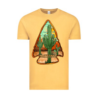 Vintage Mustard desert cactus arrowhead Vintage Tee - Jasminsmagicworld