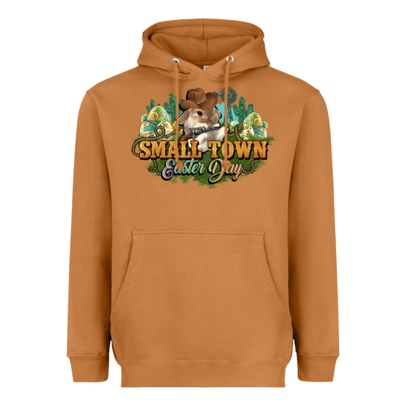 Small Town Easter Day Heavyweight Hoodie by NancyCooperArtShop | Teevron