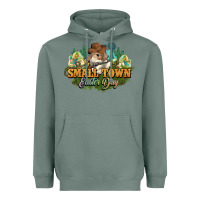 Sage Small town Easter Day Heavyweight Hoodie - NancyCooperArtShop
