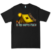 Black camping is my happy place Premium Tee - CowhideDigitalArt