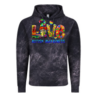 Cloud Black autism awareness love Vintage Hoodie - BarkalooDesign