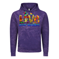 Cloud Purple autism awareness love Vintage Hoodie - BarkalooDesign
