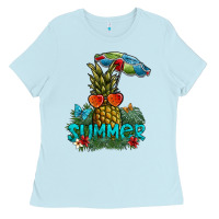 Baby Blue summer Ladies Tee - SublimationCraftShop