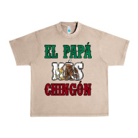 El Papa Mas Chingon Mexican Flag Urban Heavy Tee | Teevron