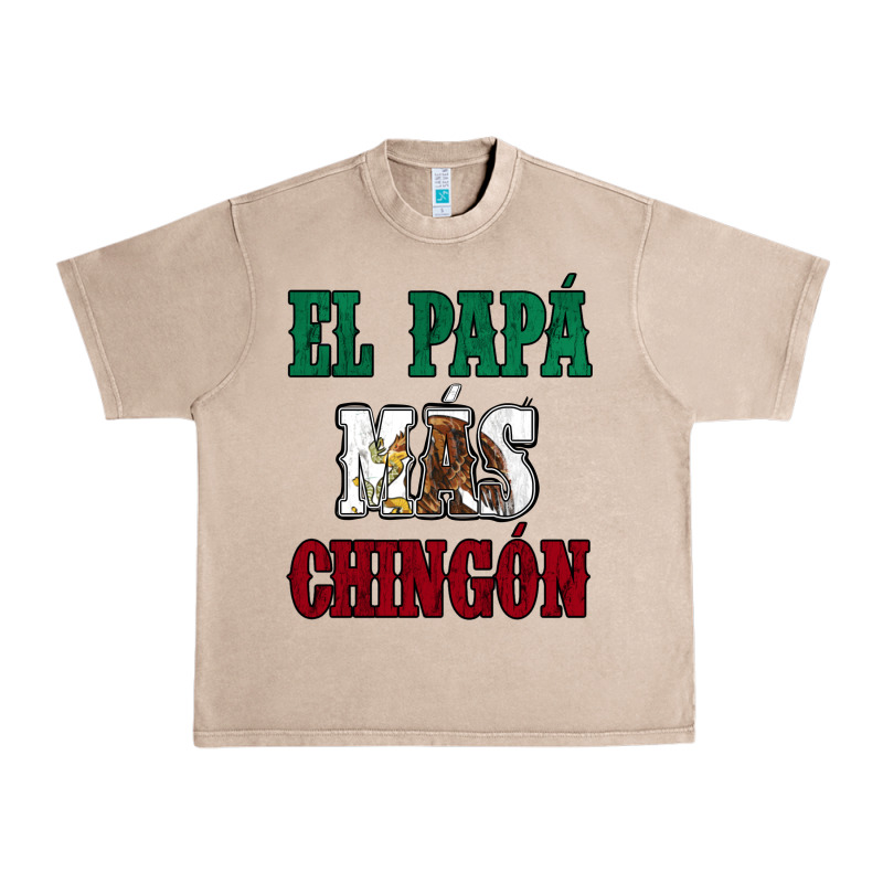 El Papa Mas Chingon Mexican Flag Urban Heavy Tee by Jasminsmagicworld | Teevron