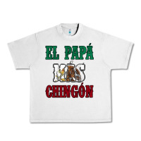 Lunar Rock El Papa Mas Chingon Mexican Flag Urban Heavy Tee - Jasminsmagicworld