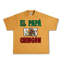 Peanut Butter El Papa Mas Chingon Mexican Flag Urban Heavy Tee - Jasminsmagicworld
