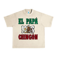 Sandshell El Papa Mas Chingon Mexican Flag Urban Heavy Tee - Jasminsmagicworld
