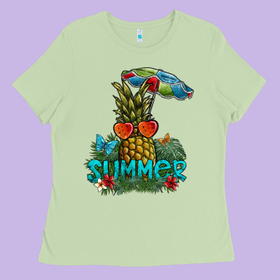Summer Ladies Tee Designed By Sublimationcraftshop