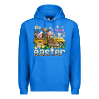 True Royal Happy Easter truck with farm animals Easter Day Premium Hoodie - HowdyJamesFarm