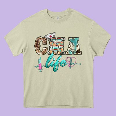 Western Nurse Cma Life Heavy Core Tee Designed By Barkaloodesign