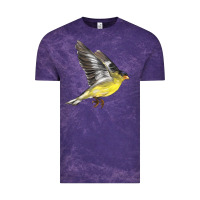 Cloud Purple Flying American Goldfinch Vintage Tee - LillyAllenDesigns