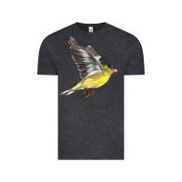 Vintage Black Flying American Goldfinch Vintage Tee - LillyAllenDesigns