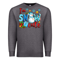 Charcoal Heather i'm snow cute Premium Sweatshirt - texasbilliewilder